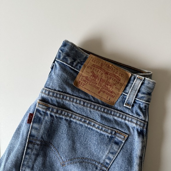 Vintage Levi's Women's 512s Size 8 REG L Light‎ Wash Straight Leg Slim Fit - Picture 2 of 8